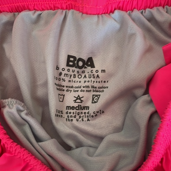 Hot Pink Women’s Boa Running Shorts - Picture 3 of 4